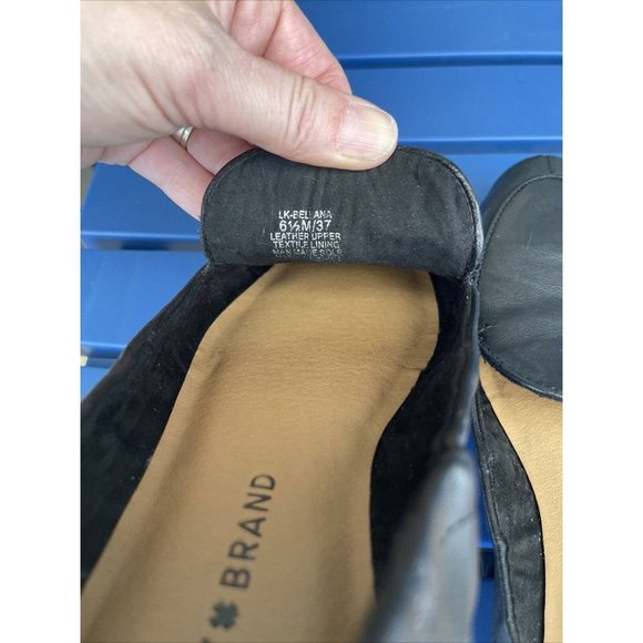 LUCKY BRAND LK-BELLANA Black Flat Close Toe Women’s Size 6.5 - Picture 5 of 6